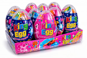 Яйцо Кинг KING EGG с игрушкой 6,8г,1 шт./9 шт.в коробке/