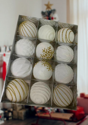 Набор шаров 12 шт.8 см.