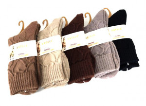 Носки женские термо 90% шерсть ламы  р.37-41 / 10 пар в упаковке/1 пара