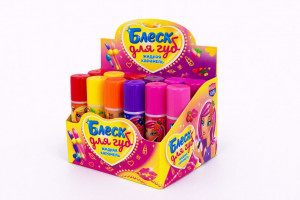 Жидкая карамель "Блеск для губ" ассорти 7гр,1 шт./ 30шт,коробка/