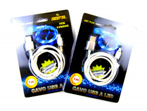 Кабель на айфон светящийся 1 метр