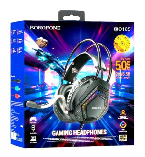 Наушники BOROFONE BO105 Thunder, игровая гарнитура с микрофоном