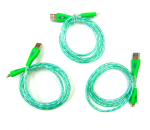 Кабель на Айфон светящийся 1 шт.