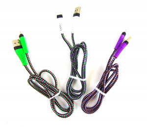 Кабель на Айфон тканевая оплетка 1 шт.