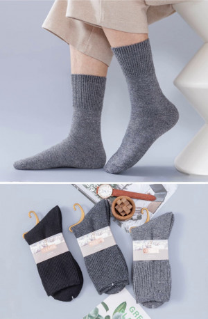 Носки мужские кашемир 80% кашемир р.41-47 / 10 пар в упаковке/ 1 пара