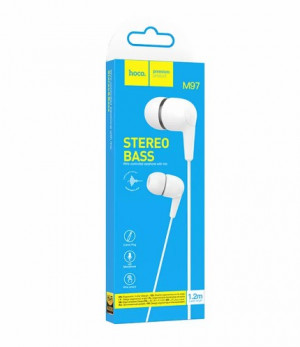 Наушники  HOCO M97 3.5mm 1.2 м белый