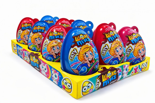 Печенье с шоколадной пастой и игрушкой ШОКОПРИЗ XXL для мальчиков 30гр*8шт