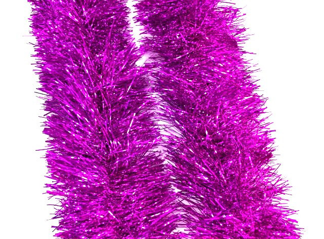 Мишура пышная Серебро d-13 см.2,5 м.1 шт.