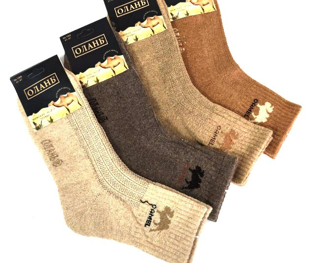 Носки мужские термо 80% шерсть верблюжья р.41-47 / 10  пар в упаковке/ 1 пара