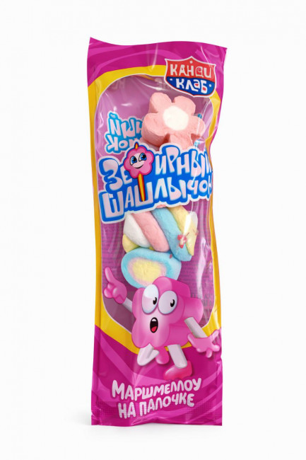 Зефир на палочке "Зефирный шашлычок" 12гр*30шт*12 блоков.