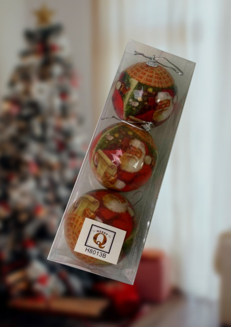 Набор шаров 3 шт.8 см.