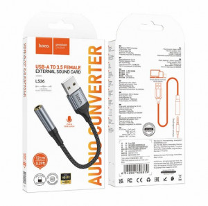 Переходник штекер USB - гнездо Jack3.5