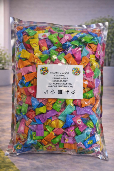 Конфеты фруктово-желейные пр-во Китай  1 кг.