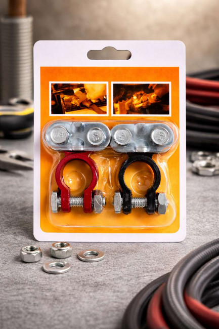 Клеммы аккумуляторные комплект +/- 2 шт.