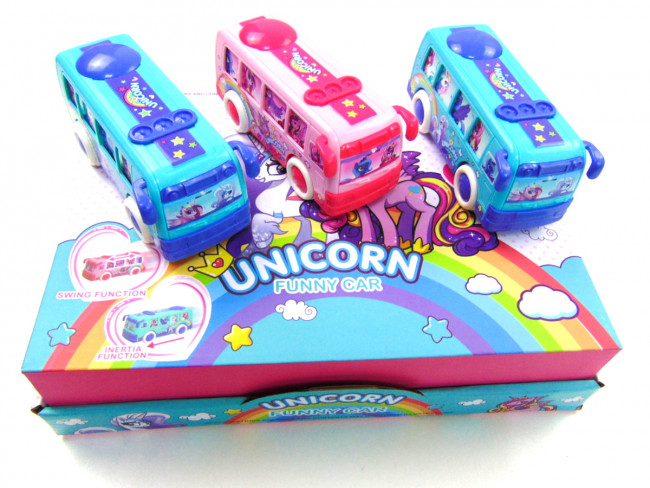 Автобус с инерционным механизмом