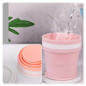 Стакан складной силиконовый 350 мл.1 шт./132 шт.коробка/