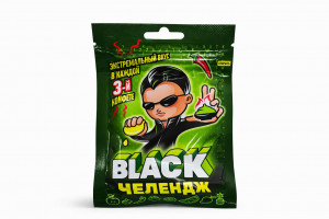 Жевательная конфета "Блек Челендж 15гр,1 шт,/ 20шт в коробке/