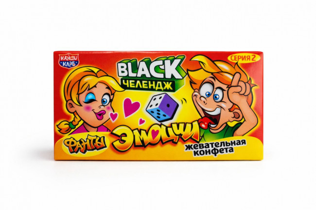 Жевательная конфета "Блек Челендж Фанты" с татуировкой 15гр*24шт