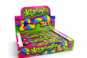 Жевательная конфета «Жевамба 3в1» 12г1 шт,/ 30шт в коробке/