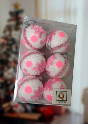 Набор шаров 6 шт.6 см.