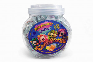 Жевательная резинка с кислой начинкой «Дуй пузырь! ШАРИКИ ЕДИНОРОЖКИ»,10 г,1 шт./ 50 шт.в коробке/