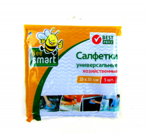 Салфетки универсальные хозяйственные 35*35 см.5 шт.