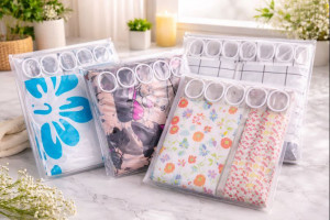 Штора для ванной комнаты в ассортименте 180*180 см.1 шт.