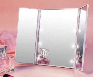 Зеркало настольное складное 23*15 см.1 шт.