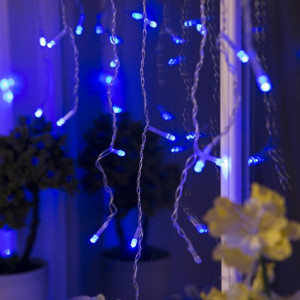 Гирлянда Бахрома синяя 3,5 м.40 см.