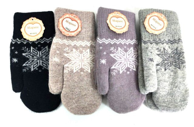 Варежки женские зимние 1 пара