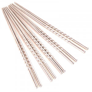 Палочки  для суши металл 5 пар 21,5 см./360 шт.коробка/