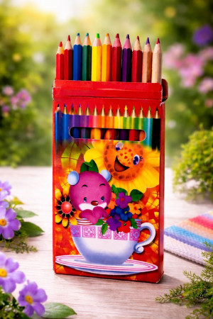 Карандаши 12 цветов /240 шт.коробка /