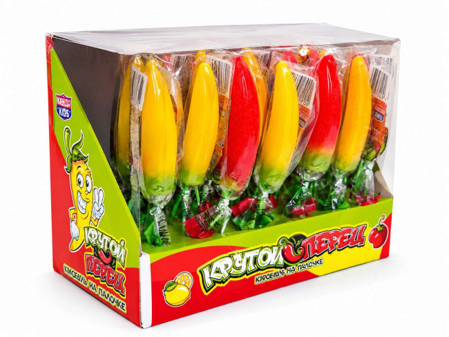 Карамель на палочке "Крутой перец" ассорти 15гр*30шт