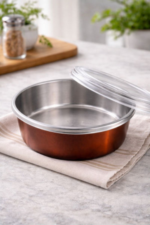 Контейнер металлический с крышкой 7*18 см.1 шт.